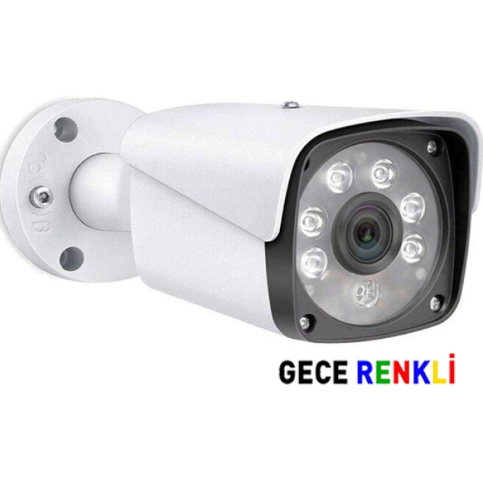 J-Tech 2050 Gece Renkli Warm Light 5MP SONY LENS 1080P AHD Güvenlik Kamera