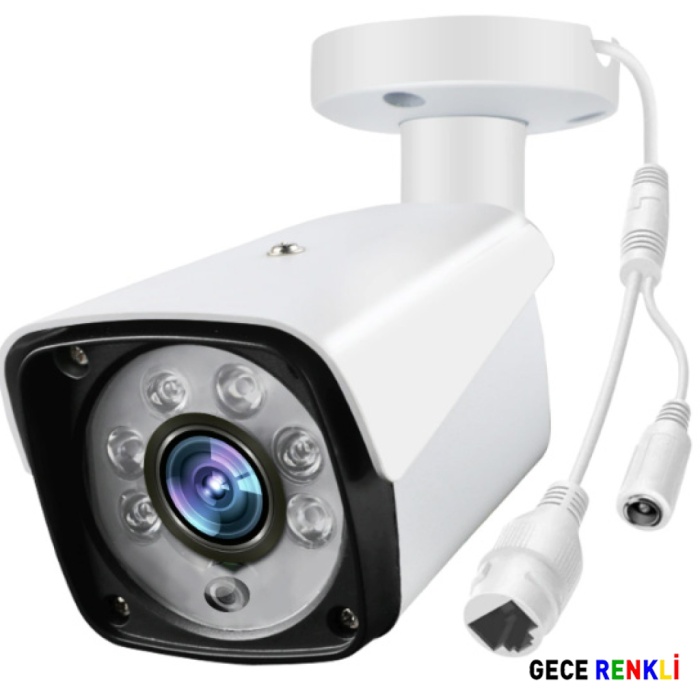 J-Tech JT-2060 5MP IP Bullet PoE 3.6MM Network Kamera Gece-Gündüz Renkli Görüntü