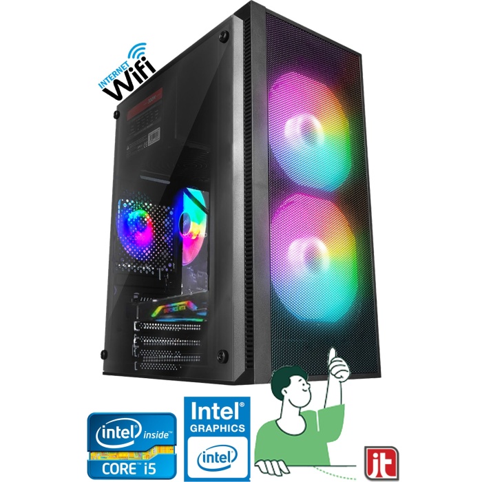 J-TECH R278 i5 6400 3.30Ghz 16GB DDR4 RAM 256GB SSD 19 inç FHD Monitör  Wi-Fi Masaüstü Bilgisayar