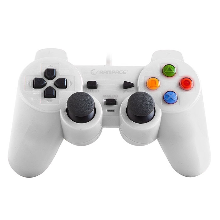 Rampage SG-R602 PS3/PC USB 1.8m Joypad Oyun Kolu Beyaz