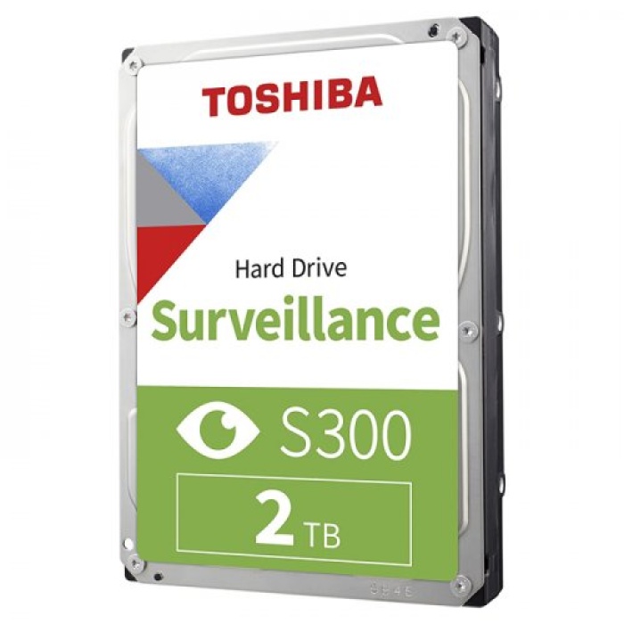 TOSHIBA 2TB 3.5 inch 5400rpm 128MB SATA 7/24 Güvenlik Harddisk S300 HDWT720UZSVA (Distribütör Garanti )