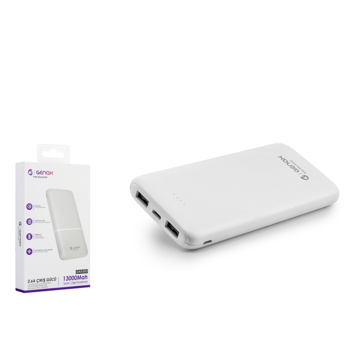 Genax GNX503 13000mAh PD Portable Fast Charger Taşınabilir PowerBank