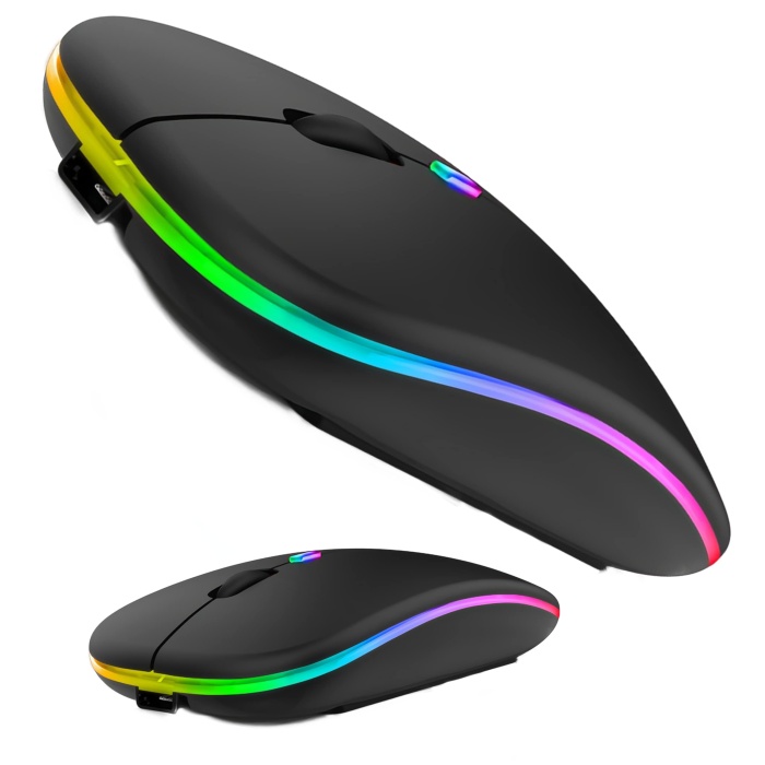 Concord SR-M1 Wireless Şarjlı Kablosuz Mouse Bluetooth TYPE-C 500mAh Led Light 800/1200/1600dpi