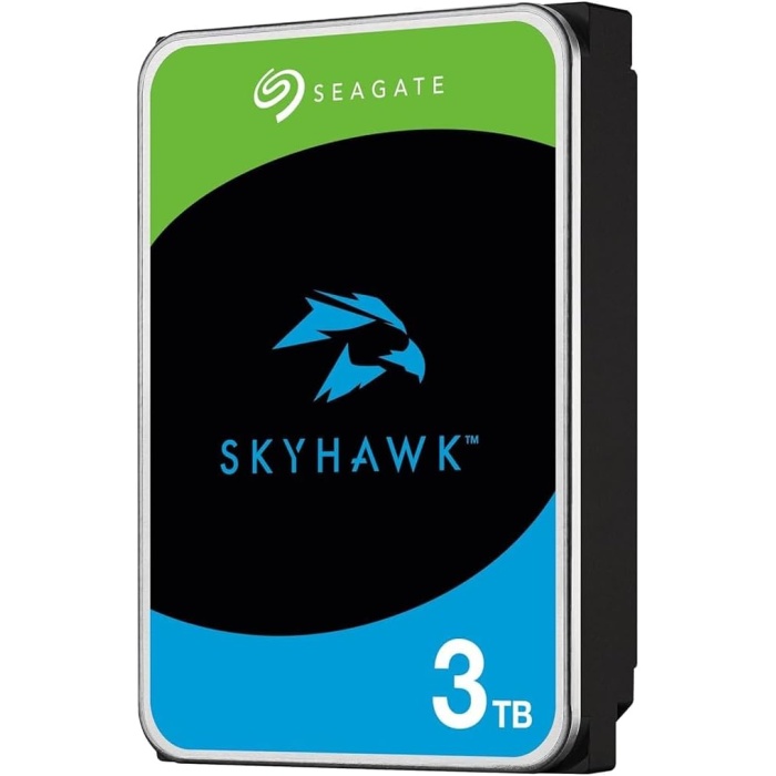 3TB 7/24 Seagate SKYHAWK 5900RPM 3.5 SATA 3 6Gbit/s 64MB Güvenlik Kamerası Diski ST3000VX010