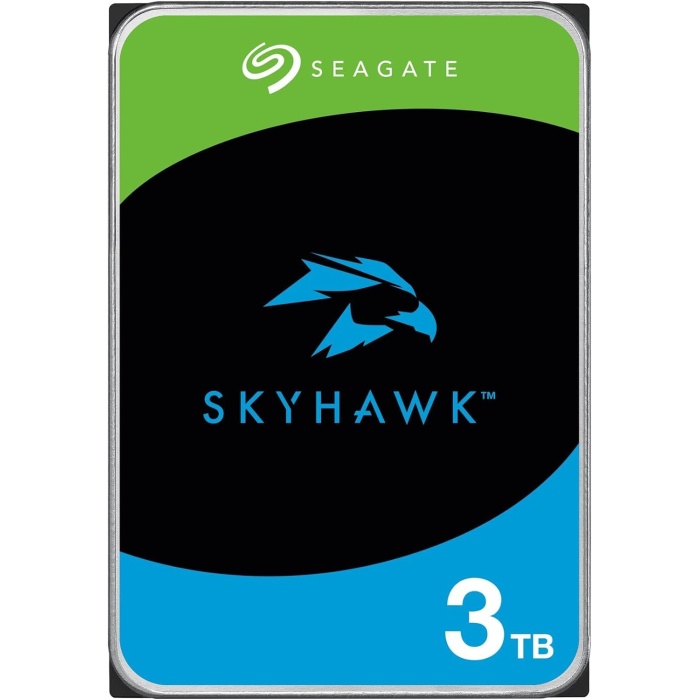 3TB 7/24 Seagate SKYHAWK 5900RPM 3.5 SATA 3 6Gbit/s 64MB Güvenlik Kamerası Diski ST3000VX010