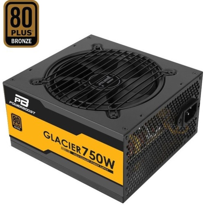 Power Boost Glacier 750W 80+ Bronze Modüler 12cm Fanlı ATX Power Supply - Kutusuz 2.El Testli Hatasız