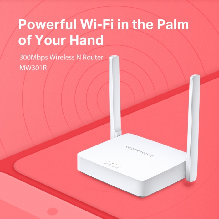 Tp-Link Mercusys MW301R 300Mbps 5Dbi 2 Anten 2 Port Kablosuz Router