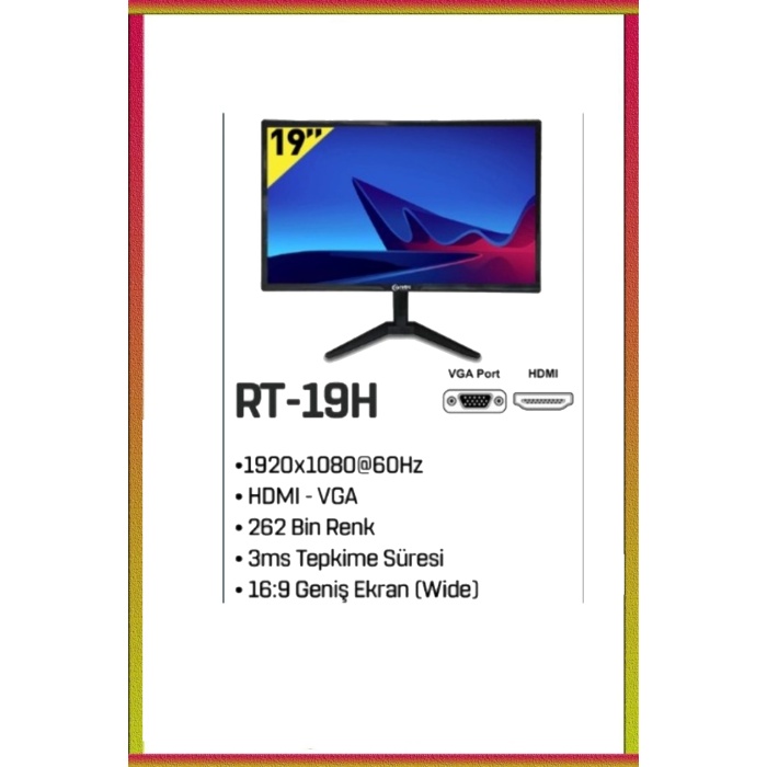 J-TECH R282 i3 2100 3.10Ghz 16GB RAM 1TB SSD SSD 19 inç FHD Monitör  Wi-Fi Masaüstü Bilgisayar