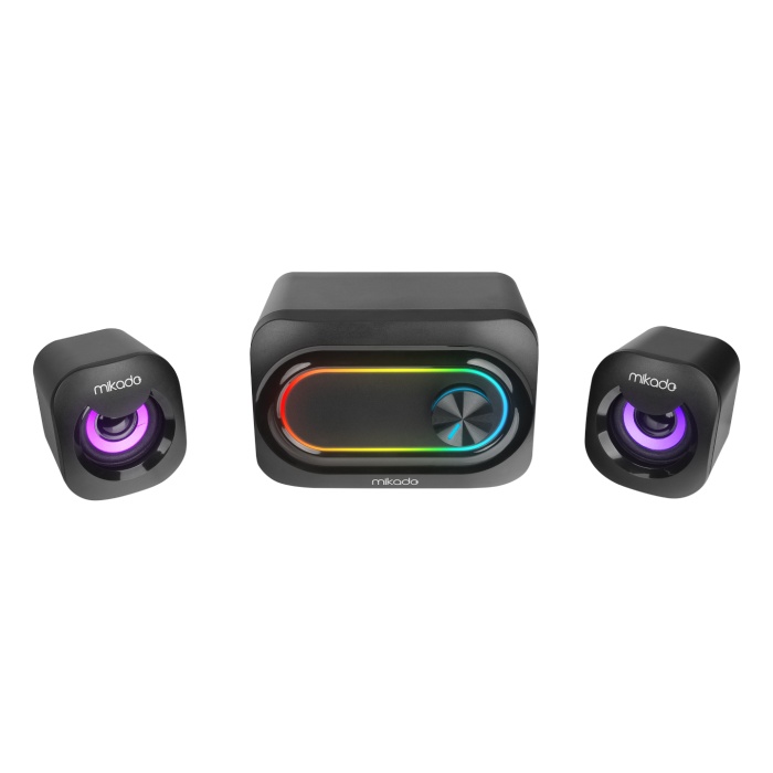 Mikado MD-511 2+1 5W+3W×2 USB RGB Ledli  Gaming Speaker Hoparlör