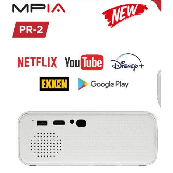 MPIA PR-2 232GB 1080P FULLHD Wi-Fi/Bluetooth/5G Android Cortex A53 USB/HDMI Projeksion Cihazı