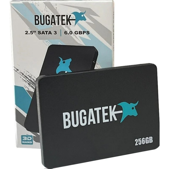 Bugatek BG1526 256GB 520/480MBs Sata 3 2.5 SSD