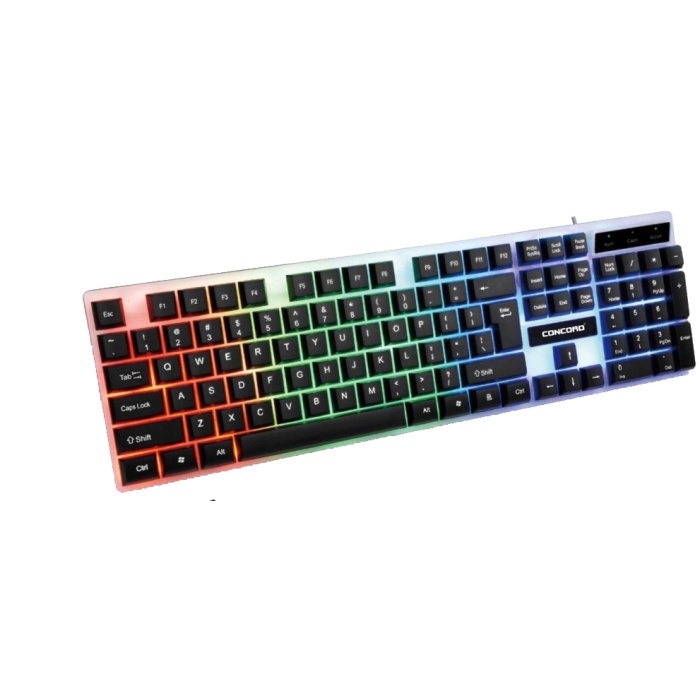 Concord C-59 RGB Kablolu Işıklı Oyuncu Gaming Klavye Türkçe Q