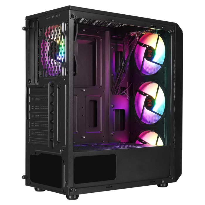 Zeiron MONTREAL 4*120MM RGB Fanlı Mesh Panel Mid-Tower Gaming Oyuncu Kasası