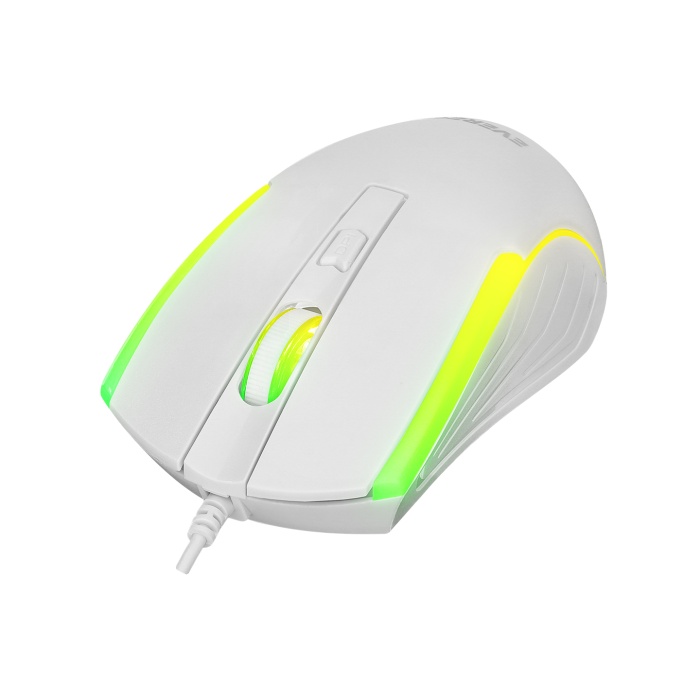 Everest KM-198 Luminax Beyaz Gökkuşağı Aydınlatmalı Q Gaming Oyuncu Klavye + Mouse Set