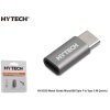 Hytech HY-XO30 Gümüş Metal Gövde MicroUSB 5pin F to Type C M Çevirici