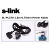 S-link  SL-PL270 1.5mt 0.75mm L Power  Elektrik Kablosu