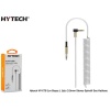 Hytech HY-X76 1m Beyaz L Uçlu 3.5mm Stereo Spiralli Ses Kablosu