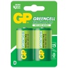 GP Greencel R20 Kalın D Boy Çinko Pil 2li Paket GP13-2UE2