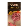 Vcom Bağlantı Kablosu 1.0MT  Micro Pembe Desenli