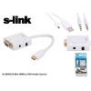 S-link SL-MHVS15 Mini Hdmı Erkek To Vga Dişi Audıo Çevirici