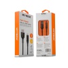 Hytech HY-X250 3A Micro Usb 1,2m Silver Data+Sarj Kablosu