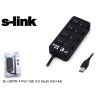 S-link SL-U307B Siyah 4 Port 3.0 Usb Çoklayıcı