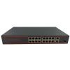 Nova ND1PD1622LG 16 Port Poe+ 10-100 Mbps 2 Port 10-100-1000 Mbps Uplink  2 Port SFP Switch 250W