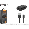 Hytech HY-XE36TB 3500mA Ev Şarj 18W + 2.4A Type-C USB Quick 3.0 Hızlı Siyah Şarj Adaptör Seti