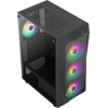 Aerocool AE-FLC-750BR  750W 80+ BR 4x120mm FRGB USB 3.0 Micro ATX-Mini ITX Siyah Kasa