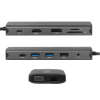 Dark DK-AC-U31X44 USB 3.1 Gen1 Type C 12in1 Ether-USB-C&USB-C PD-2xHDMI-VGA-TF SD -3xUSB 3.0- Hub