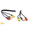 S-link SL-RCA20 3RCA To 3RCA 20m Gold Kablo