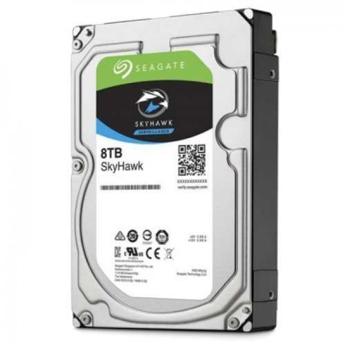 Seagate 8TB 3.5 Skyhawk ST8000VX004 SATA 3.0 7200RPM HardDisk 7-24 Güvenlik Hdd (İthalat Hikvision)