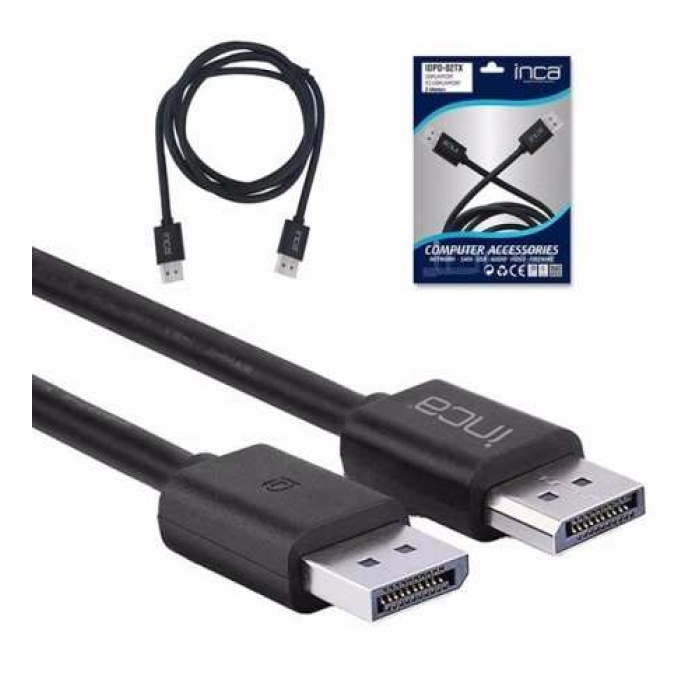 Inca Idpd-02tx 2mt Displayport to  Displayport 4k Kablo