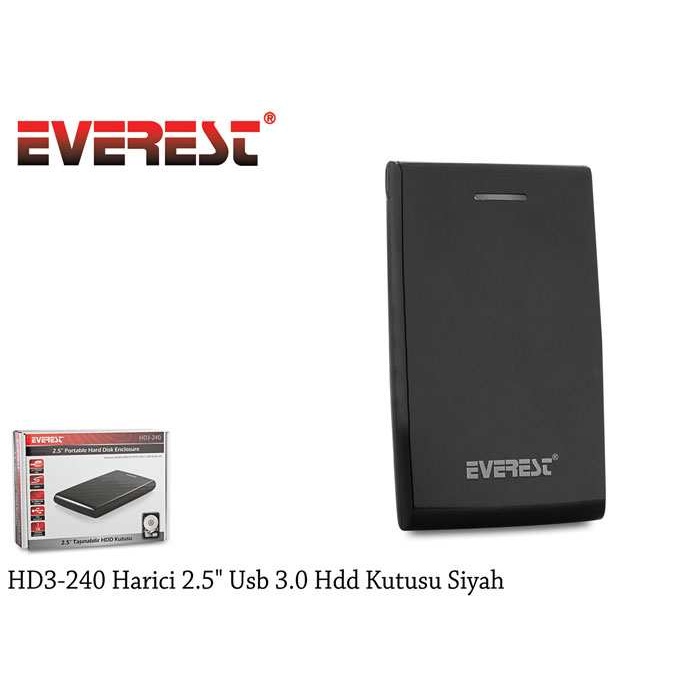 Everest HD3-240 Harici 2.5 Usb 3.0 Hdd Kutu Siyah