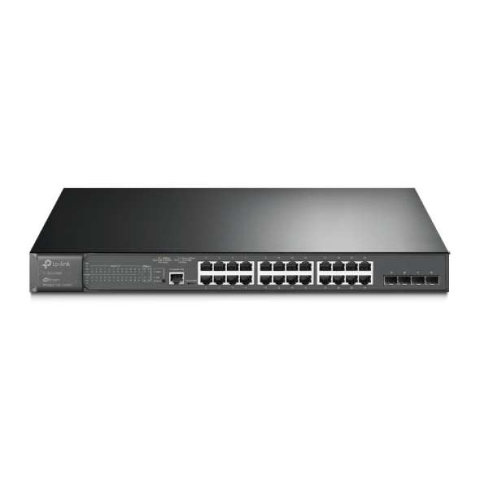 Omada Tp-Link TL-SG3428MP 24 Port 10-100-1000 Poe+ Switch 4 Port SFP L2 Çelik Kasa Rack Mount