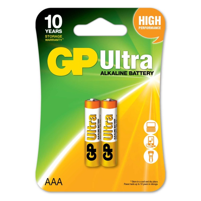 Gp LR03 AAA Boy Ultra Alkalin İnce Kalem Pil 2li Paket GP24AU-2U2