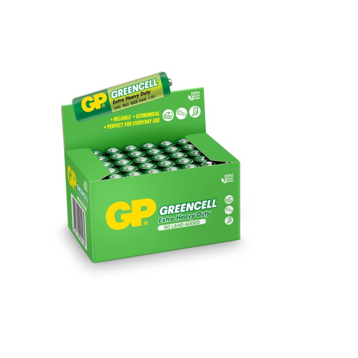 Gp Greencell R03 AAA Boy Çinko İnce Kalem Pil 40lı Paket GP24G-2S2