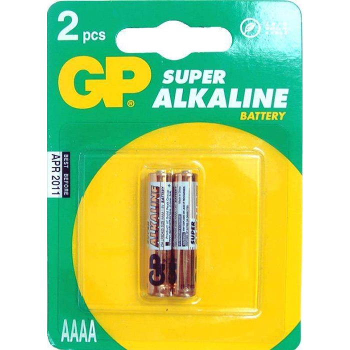 GP AAAA 25A Alkalin İncenin İncesi Pil 2li Paket GP25A-U2