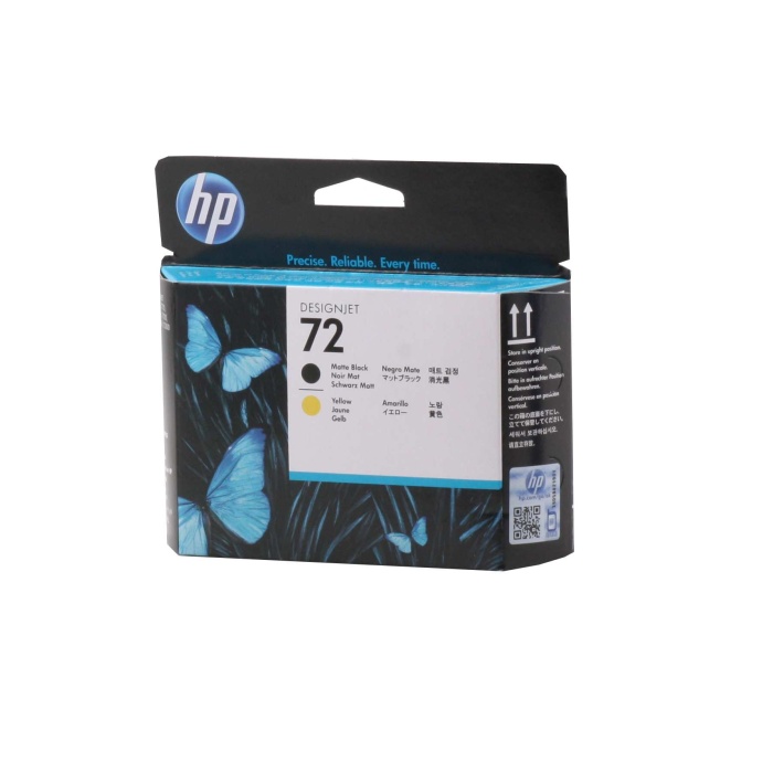 HP  C9384A 72 Matte Black-Yellow Mat Siyah-Sarı Baskı Kafası C9384A