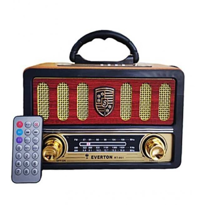 Everton Rt-861 Bluetooth Fm-Usb-Tf-Aux Şarjlı Nostaljik Radyo