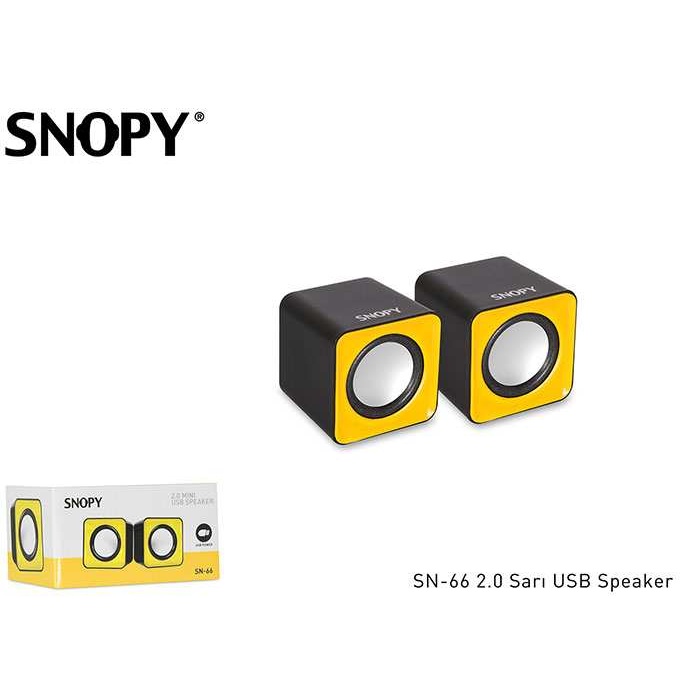 Snopy SN-66 2.0 Sarı USB Speaker