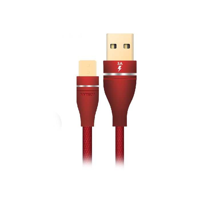 Hytech HY-X220 3A Micro Usb 1m Kırmızı Data Şarj Kablosu