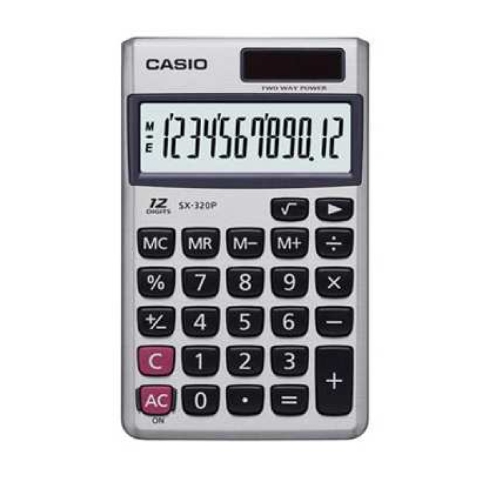 Casio SX-320P 12 Hane Cep Tipi Hesap Makinesi