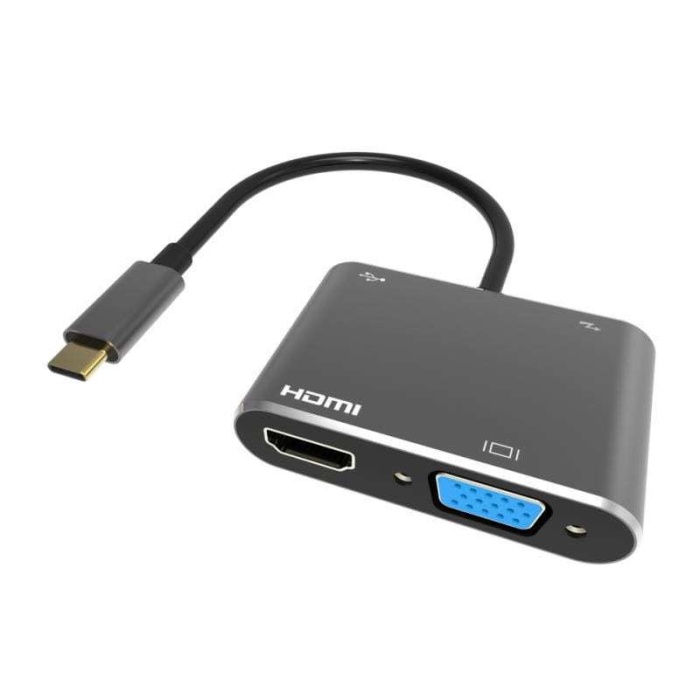 Vcom CU451 Type-C To Vga Hdmi Usb Type-C Çevirici