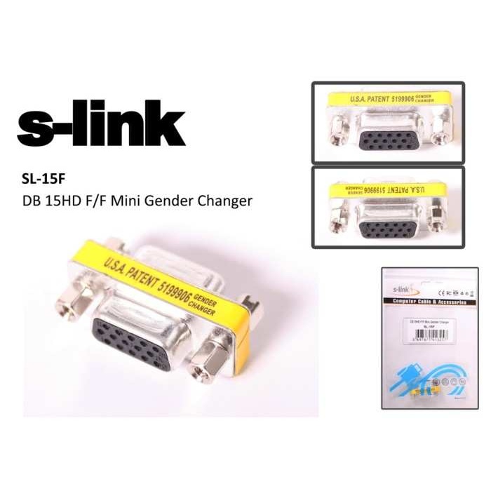 S-link SL-15F Vga Dişi-Dişi 15pin Dönüştürücü