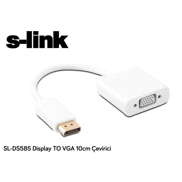 S-link SL-DS585 Display Erkek To Vga Dişi Çevirici