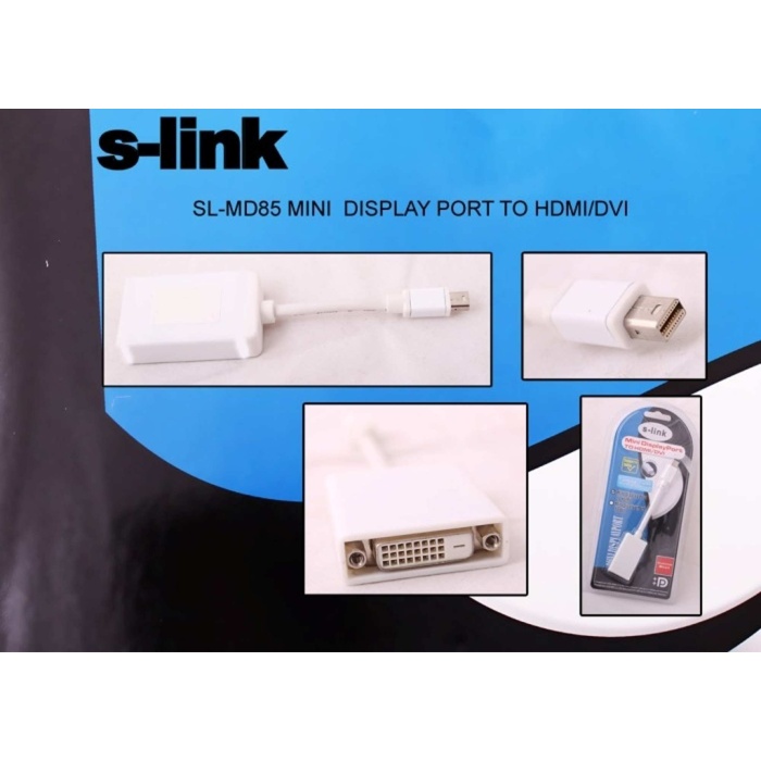 S-link SL-MD85 Mini Display Erkek To Dvı 24+5 Çevirici