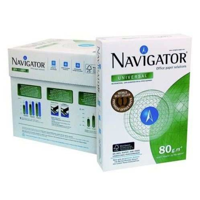 Navigator A4 Fotokopi Kağıdı 80gr-500 lü 1 koli=5 paket 1 Palet = 225 paket