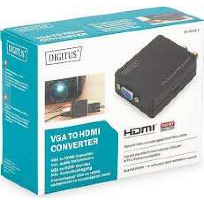 Digitus DS-40130-1 VGA VIDEO-AUDIO-HDMI DONUSTURUCU 1920x1080