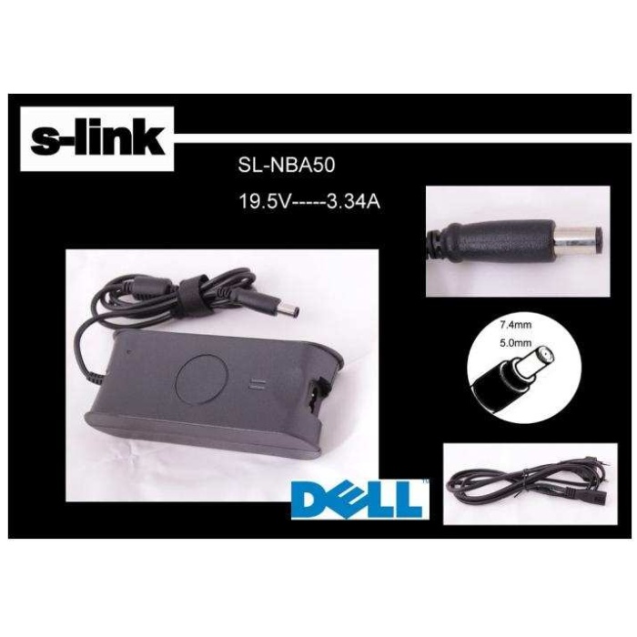 S-link SL-NBA50 19.5v 3.34a 7.4-5.0 Notebook Adaptörü